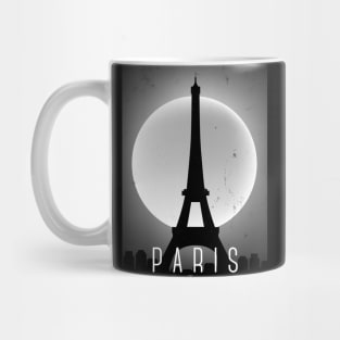 Paris black and white poster Mug